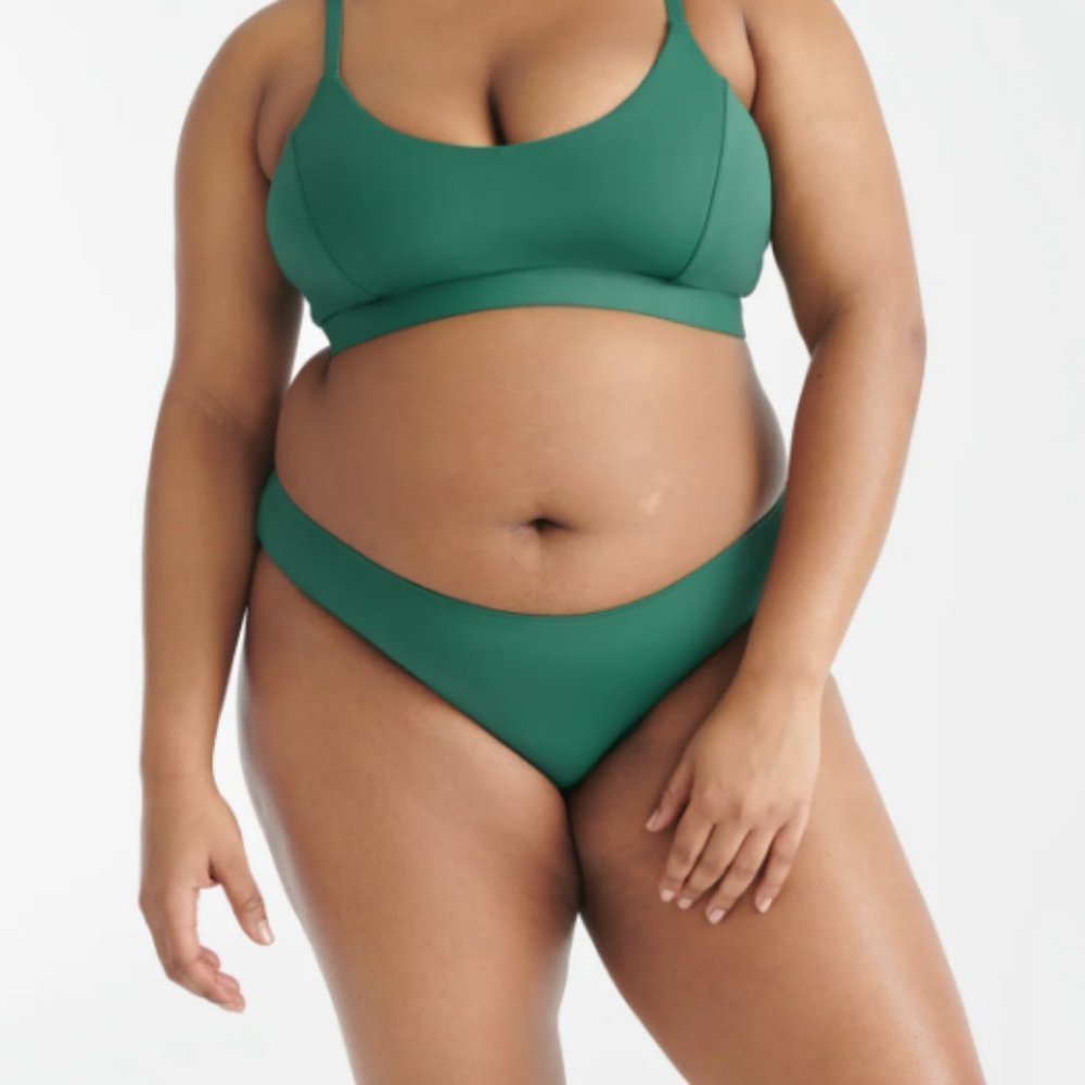 Knix Women's Jungle Green Swimwear Classic Bikini Bottom Size S